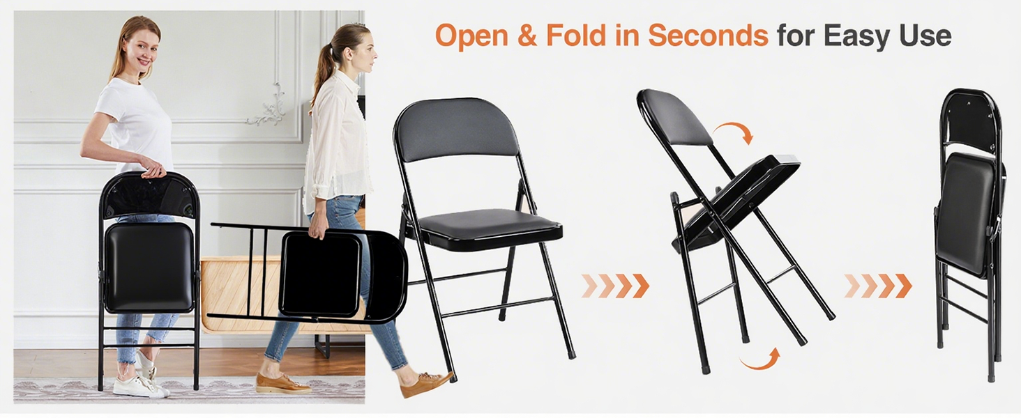 Padded Folding Chairs
