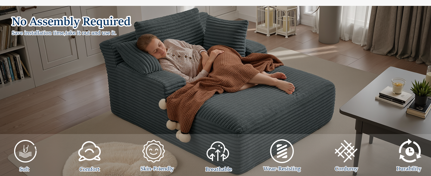 Oversized Chaise Lounge Chair